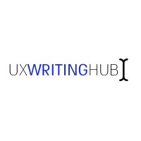 UX Writing Hub logo, UX Writing Hub contact details