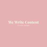 We Write Content logo, We Write Content contact details