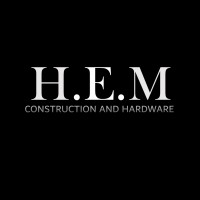 H.E.M Construction and Hardware logo, H.E.M Construction and Hardware contact details