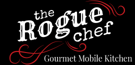 The Rogue Chef logo, The Rogue Chef contact details