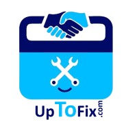 UpToFix logo, UpToFix contact details