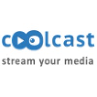 CoolCast logo, CoolCast contact details