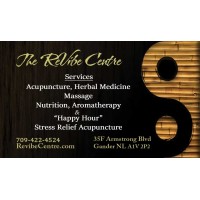 The ReVibe Centre logo, The ReVibe Centre contact details