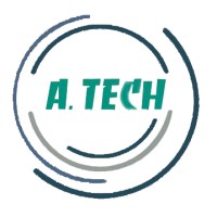 A-TECH logo, A-TECH contact details