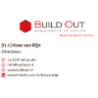 BUILD OUT logo, BUILD OUT contact details