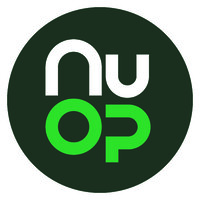 NuOp logo, NuOp contact details