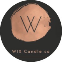 WIX candle co logo, WIX candle co contact details