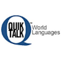 QuikTalk(TM) World Languages logo, QuikTalk(TM) World Languages contact details