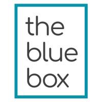 The Blue Box logo, The Blue Box contact details