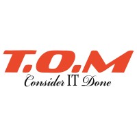 T.O.M at your service logo, T.O.M at your service contact details