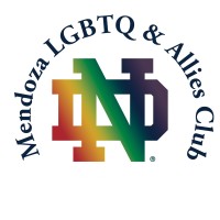 University of Notre Dame Mendoza College of Business LGBTQ and Allies Club logo, University of Notre Dame Mendoza College of Business LGBTQ and Allies Club contact details