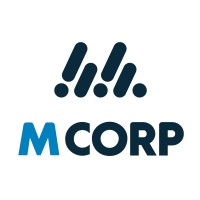 M Corp logo, M Corp contact details