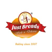 JUST BREADS logo, JUST BREADS contact details