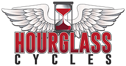 Hourglass Cycles logo, Hourglass Cycles contact details