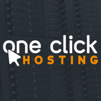 OneClick Hosting logo, OneClick Hosting contact details