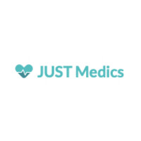 JUST Medics logo, JUST Medics contact details