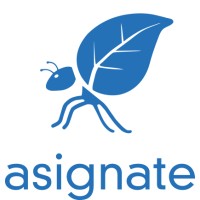 Asignate logo, Asignate contact details