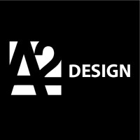 A2 Design logo, A2 Design contact details