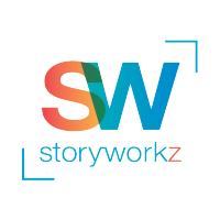 StoryWorkz logo, StoryWorkz contact details