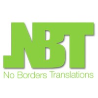 No Borders Translations logo, No Borders Translations contact details