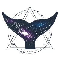 The Cosmic Whale logo, The Cosmic Whale contact details