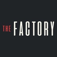 The Factory logo, The Factory contact details