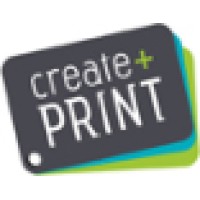 Create and Print logo, Create and Print contact details