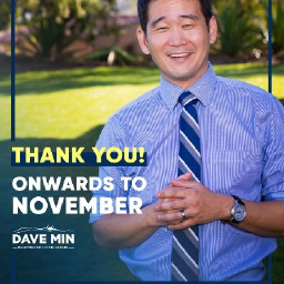 Dave Min for State Senate logo, Dave Min for State Senate contact details