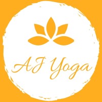 AJ Yoga logo, AJ Yoga contact details