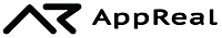 AppReal logo, AppReal contact details