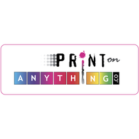 PRINT ON ANYTHING logo, PRINT ON ANYTHING contact details