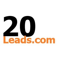 20Leads.com logo, 20Leads.com contact details