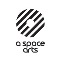 'a space' arts logo, 'a space' arts contact details