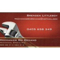 Mechanics on Demand logo, Mechanics on Demand contact details