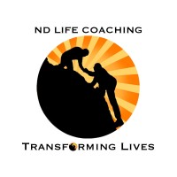 N D Life Coaching logo, N D Life Coaching contact details