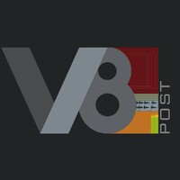 V8post logo, V8post contact details