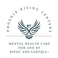 Phoenix Rising Centers 🏳️⚧️🤎🏳️🌈| Black, Latinx/o/a and PoC, LGBTQIAA2S+ mental health provider logo, Phoenix Rising Centers 🏳️⚧️🤎🏳️🌈| Black, Latinx/o/a and PoC, LGBTQIAA2S+ mental health provider contact details