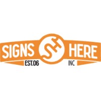 Signs Here Inc. logo, Signs Here Inc. contact details