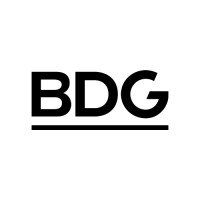 BDG logo, BDG contact details