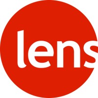 LENS logo, LENS contact details