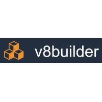 V8builder logo, V8builder contact details