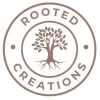 RootedCreations logo, RootedCreations contact details