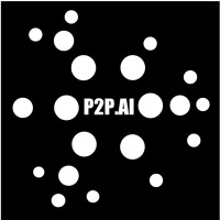 P2P.AI logo, P2P.AI contact details