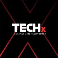 TECHx logo, TECHx contact details