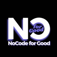 NoCode for Good logo, NoCode for Good contact details