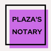 Plaza's Notary logo, Plaza's Notary contact details