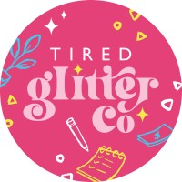 Tired Glitter Co logo, Tired Glitter Co contact details