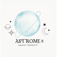 AstromeX logo, AstromeX contact details