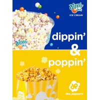 'Dippin''​ Dots/Doc Popcorn Franchising' logo, 'Dippin''​ Dots/Doc Popcorn Franchising' contact details