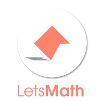 LetsMath logo, LetsMath contact details